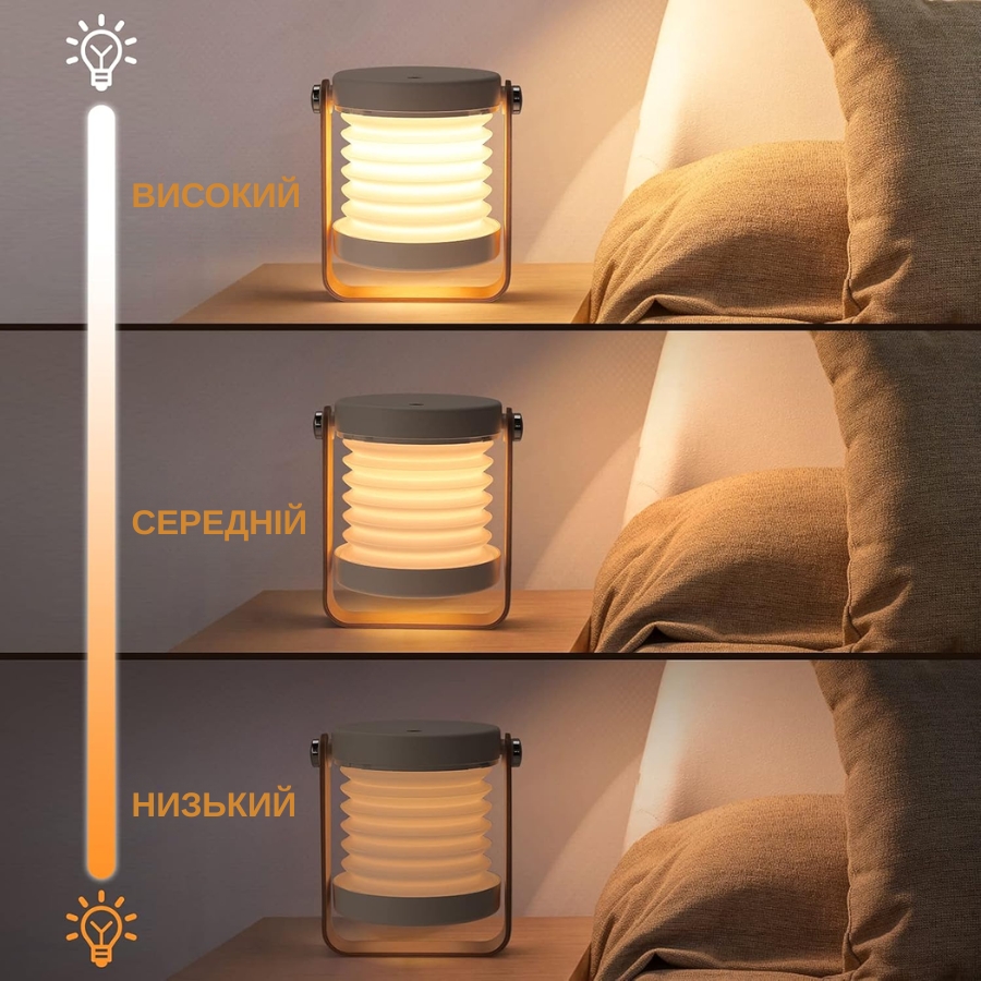 Трансформер лампа-нічник 2в1 